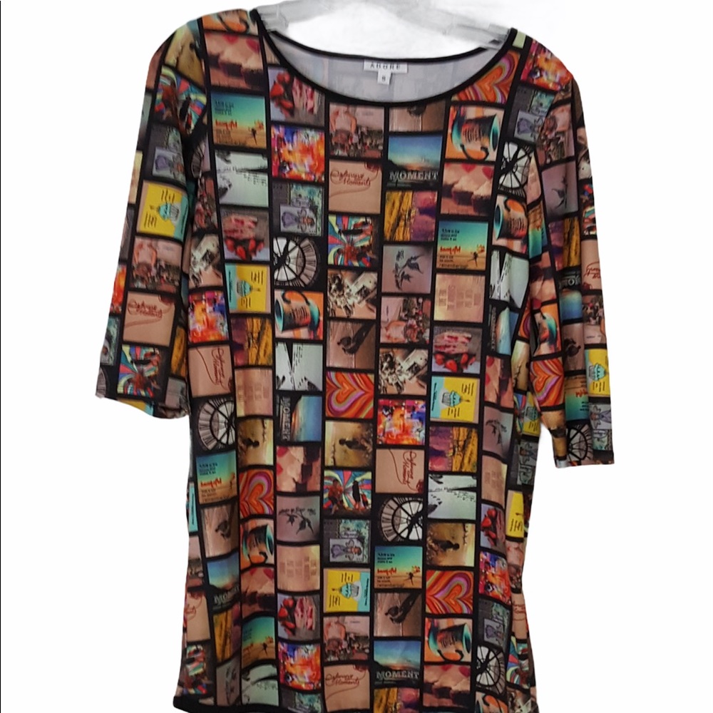 Adore Women’s Print multi color  Tunic Top